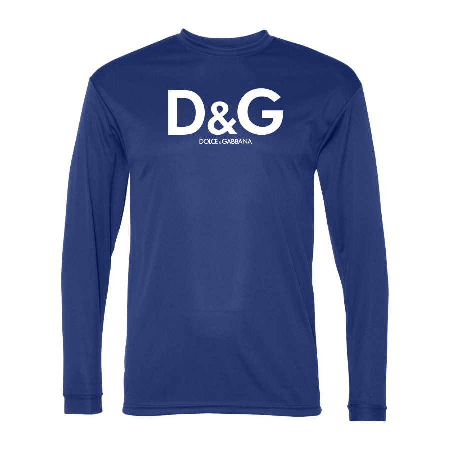 Men's Dolce and Gabbana Polyester Long Sleeve T-Shirt