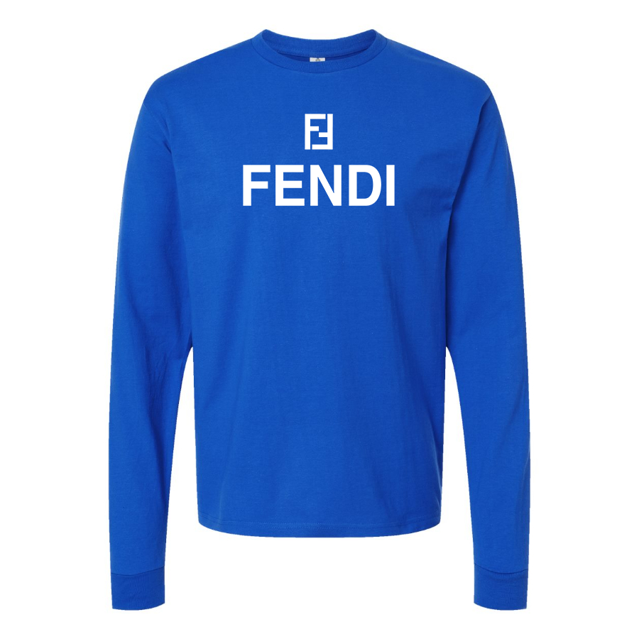 Men's Fendi Cotton Long Sleeve T-Shirt