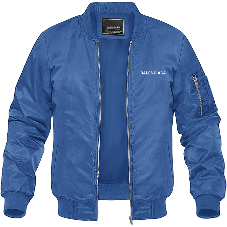 Men's Balenciaga Lightweight Bomber Jacket Windbreaker Softshell Varsity Jacket Coat
