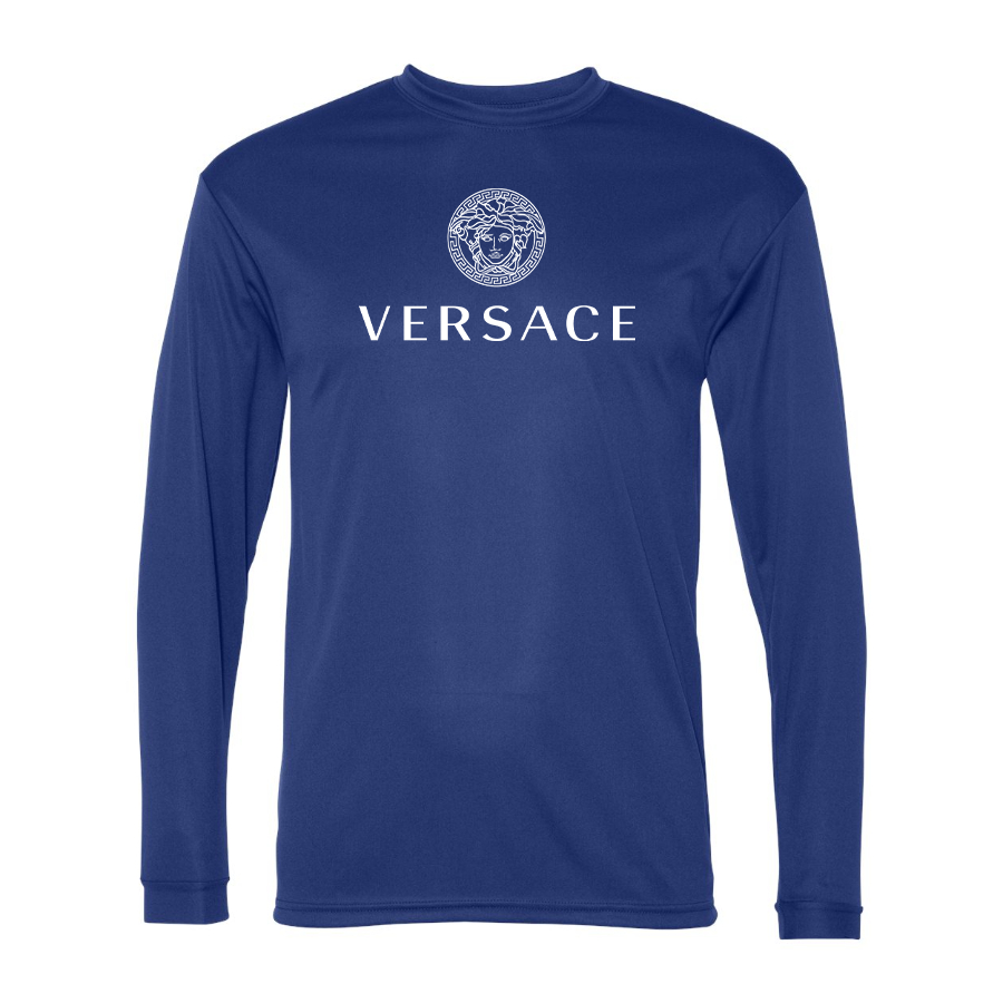 Men's Versace Polyester Long Sleeve T-Shirt