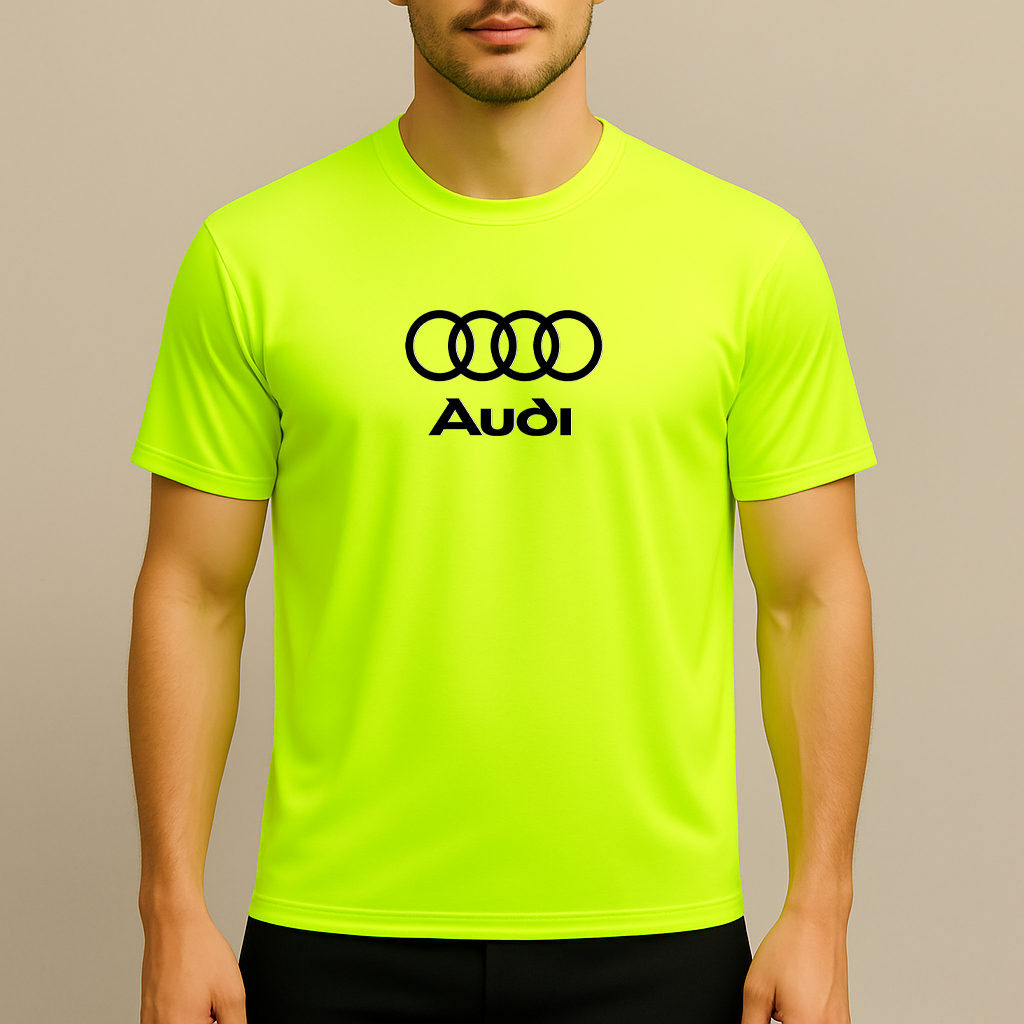 Men’s Audi Motorsports Car Polyester T-Shirt