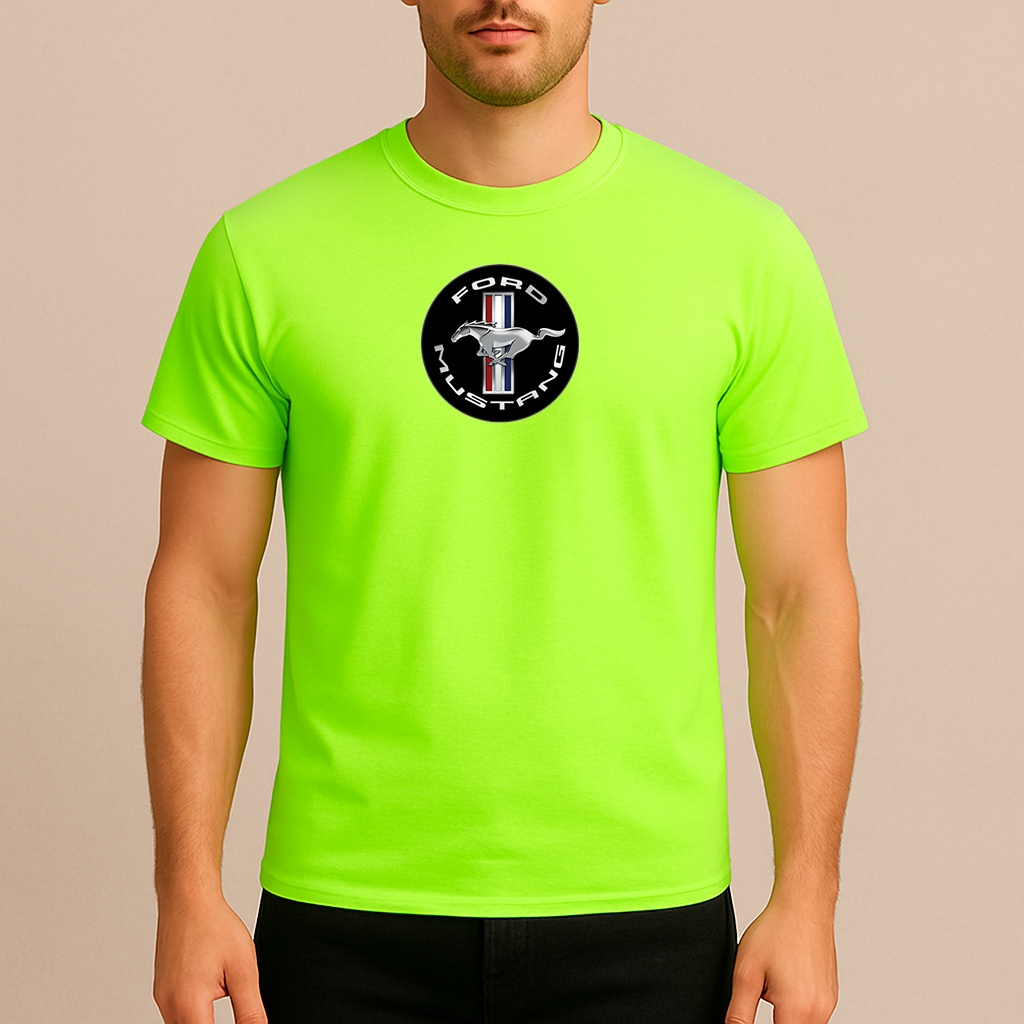 Men’s Ford Mustang Motorsport Supercars Cotton T-Shirt