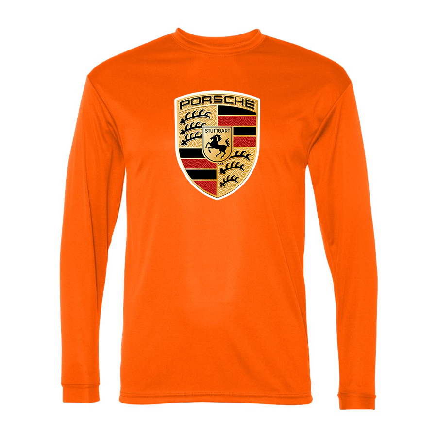 Men's Porsche Car -  Polyester Long Sleeve T-Shirt