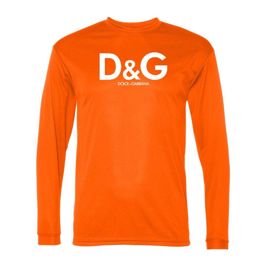 Men's Dolce and Gabbana Polyester Long Sleeve T-Shirt