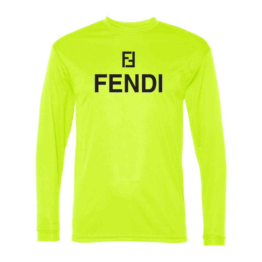 Men's Fendi Polyester Long Sleeve T-Shirt