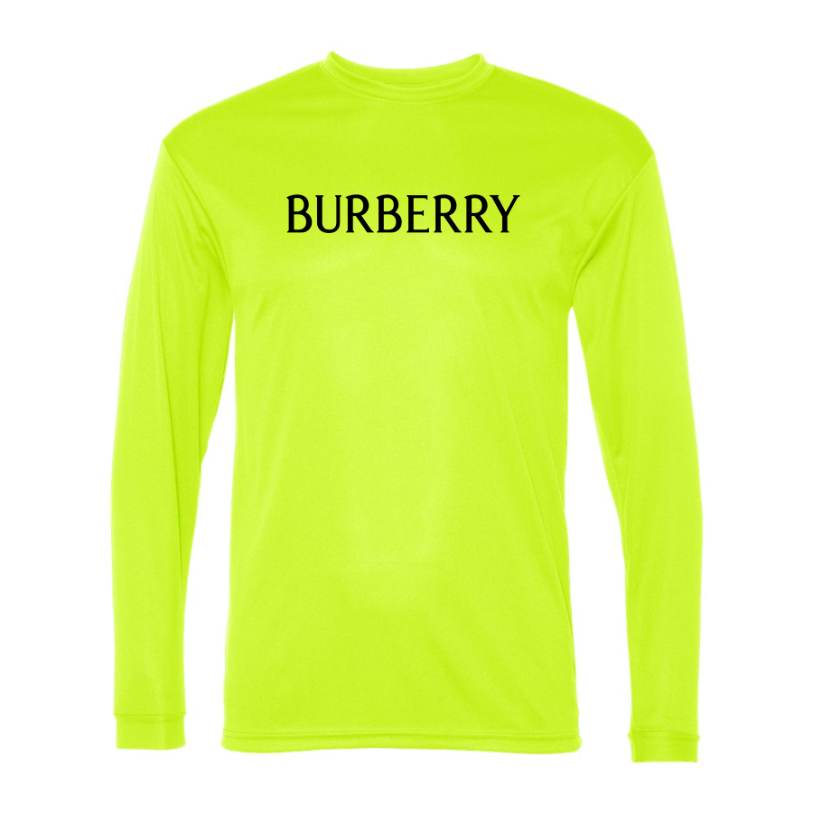 Men's Burberry Polyester Long Sleeve T-Shirt