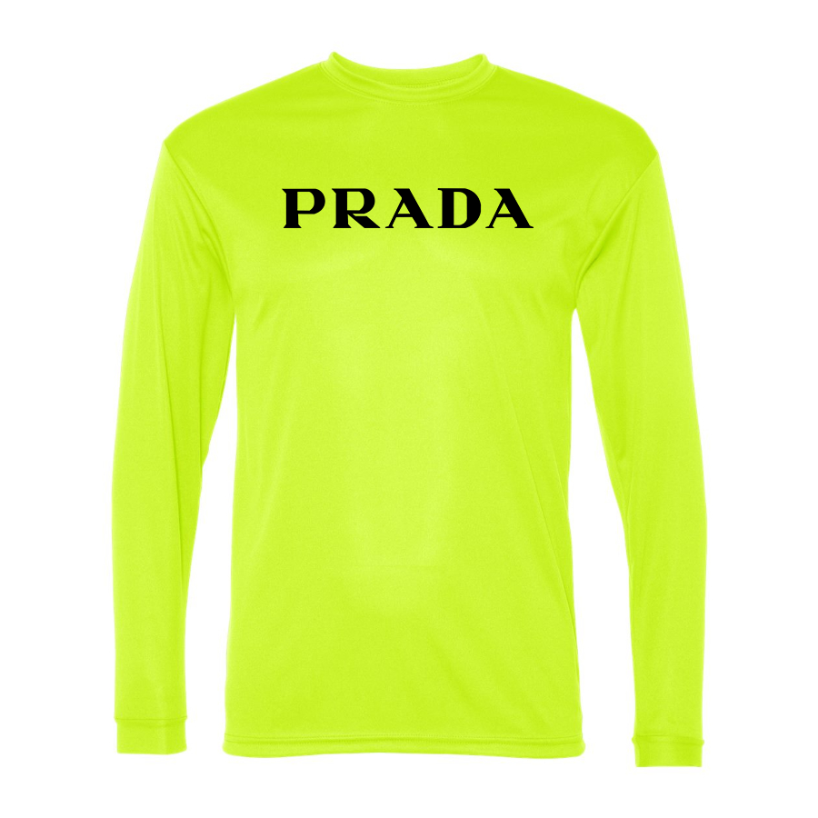 Men's Prada Polyester Long Sleeve T-Shirt