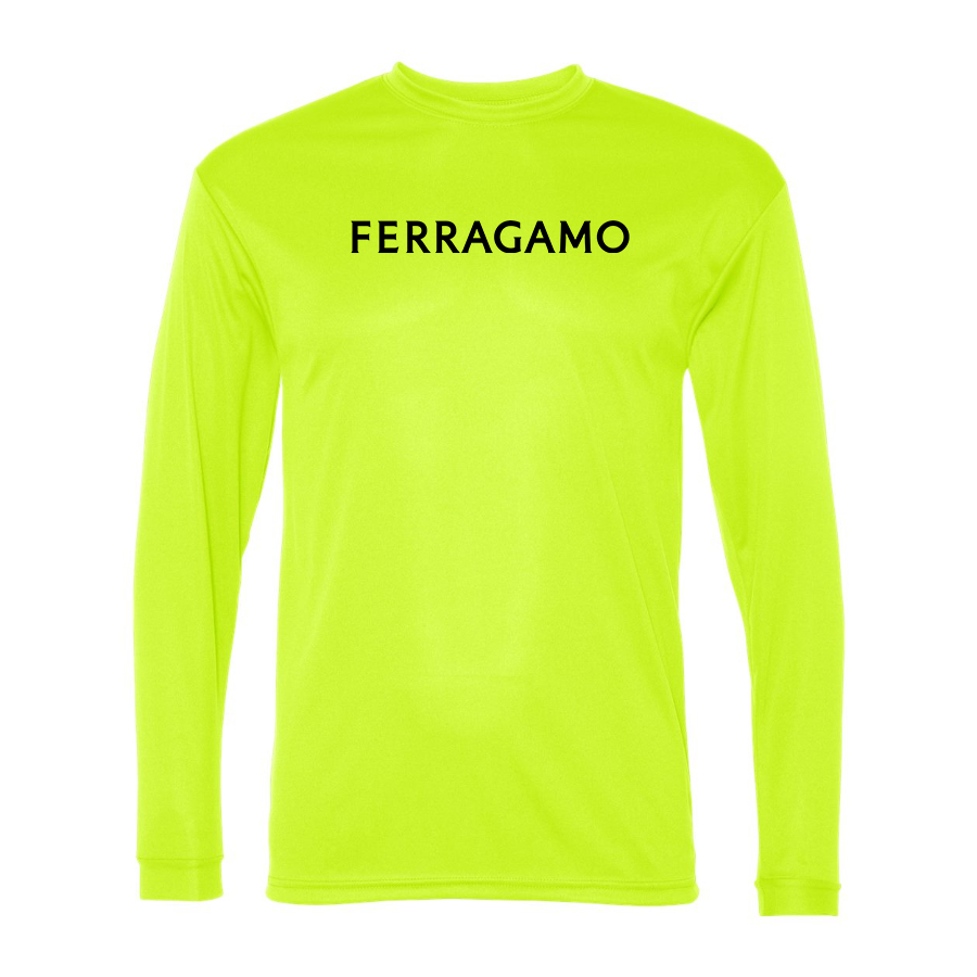 Men's Ferragamo Polyester Long Sleeve T-Shirt