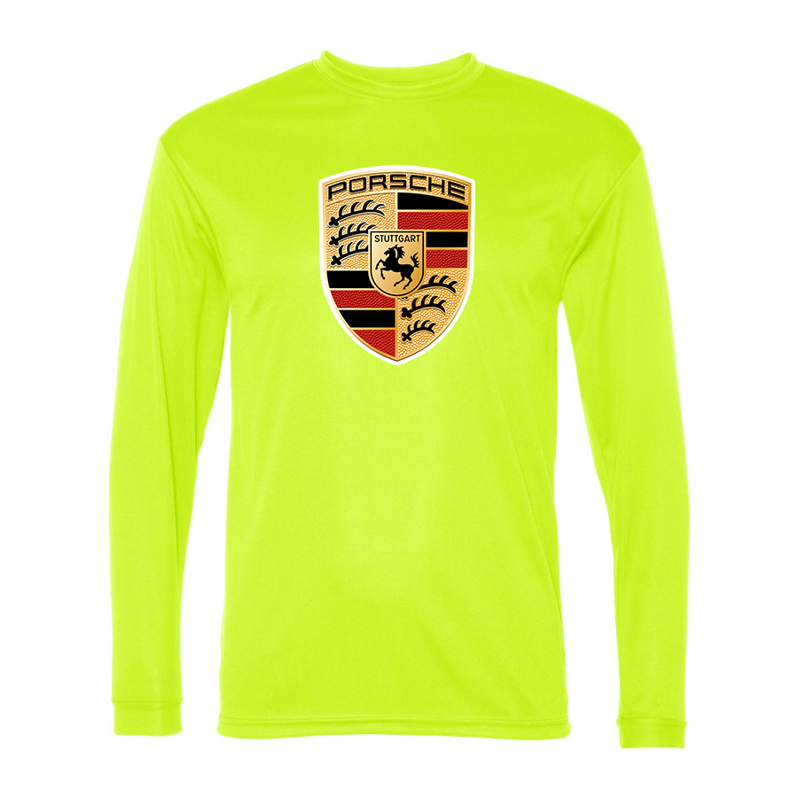 Men's Porsche Car -  Polyester Long Sleeve T-Shirt