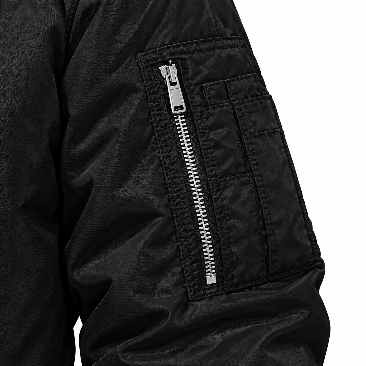 Men's Saint Laurent Lightweight Bomber Jacket | Color: Black | Image 5