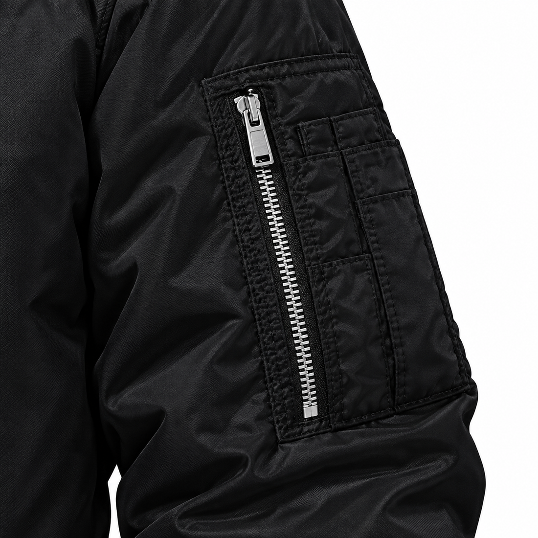 Men's Saint Laurent Lightweight Bomber Jacket | Color: Black | Image 5