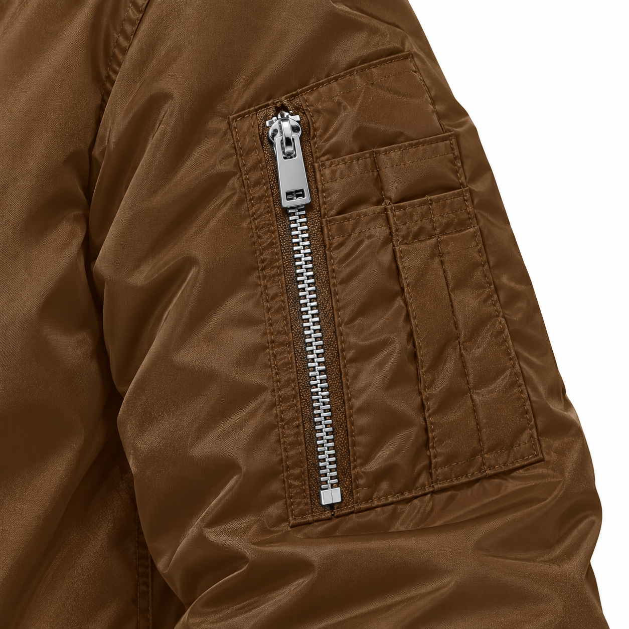 Men's Saint Laurent Lightweight Bomber Jacket | Color: Brown | Image 5