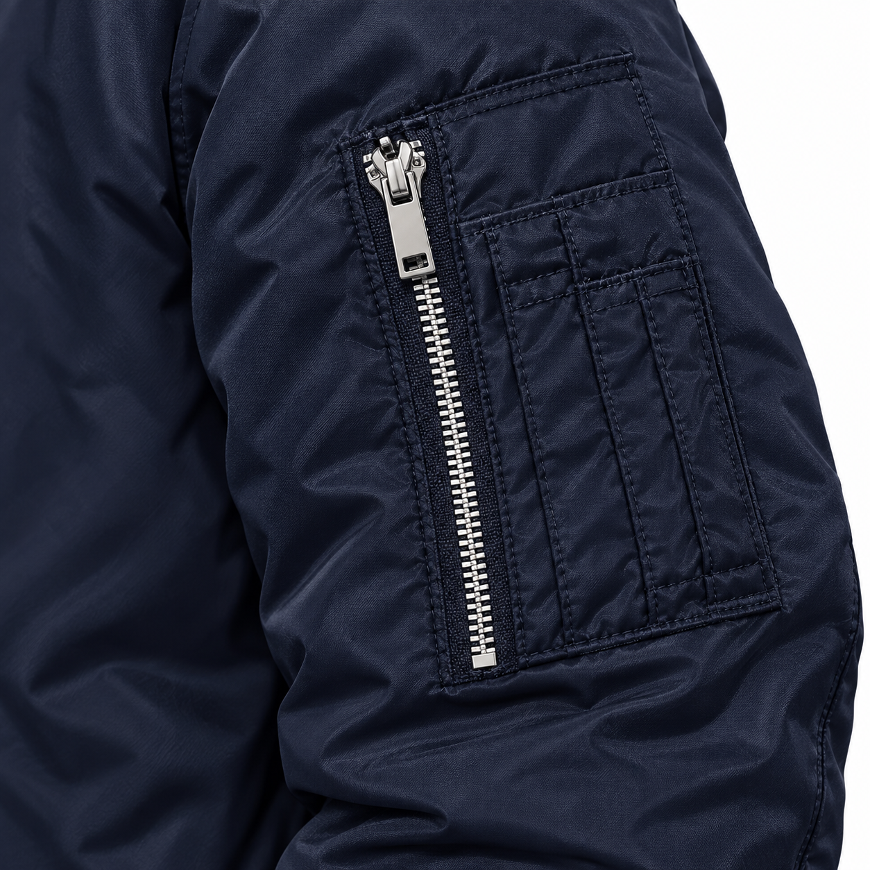 Men's Saint Laurent Lightweight Bomber Jacket | Color: Navy | Image 5