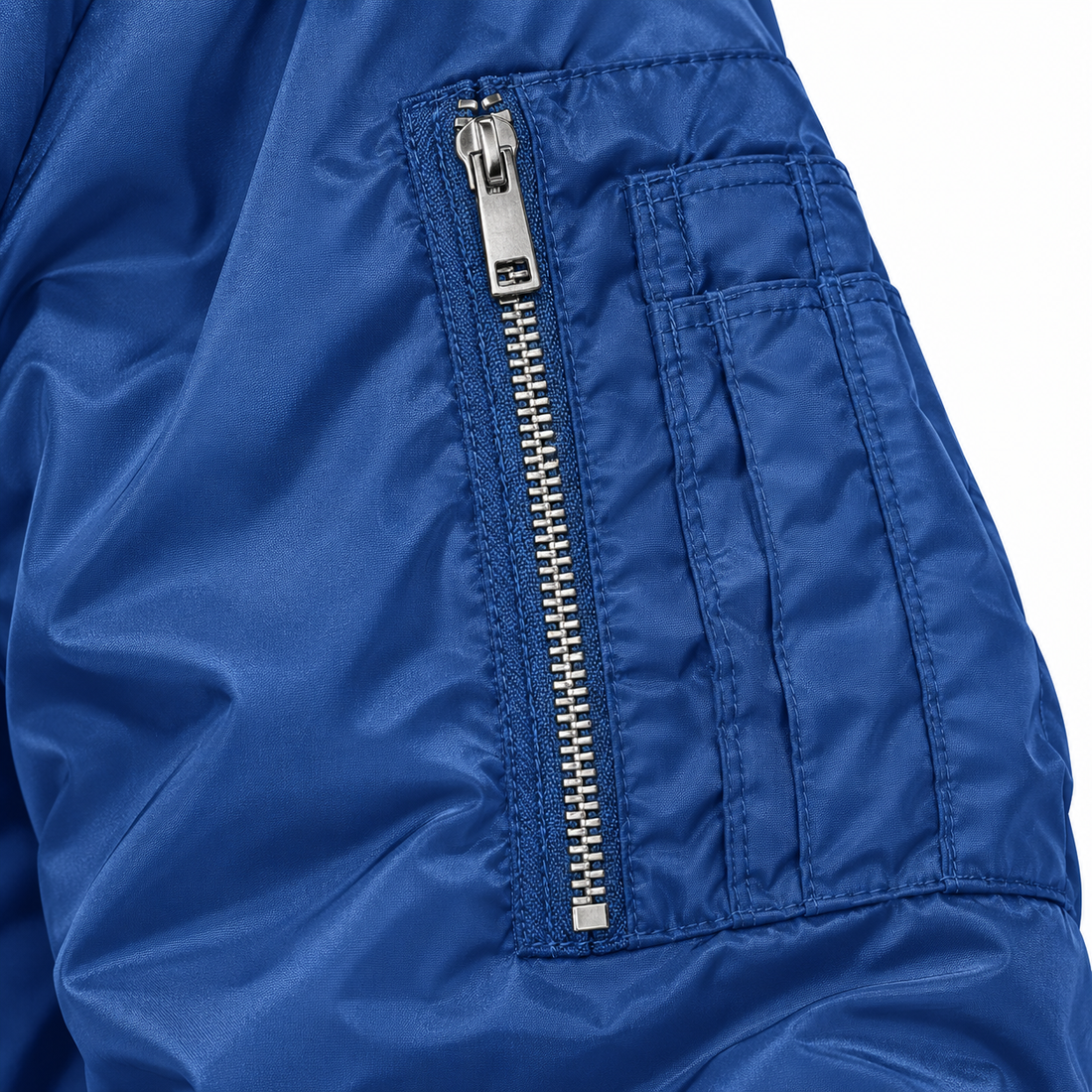 Men's Saint Laurent Lightweight Bomber Jacket | Color: Royal Blue | Image 5