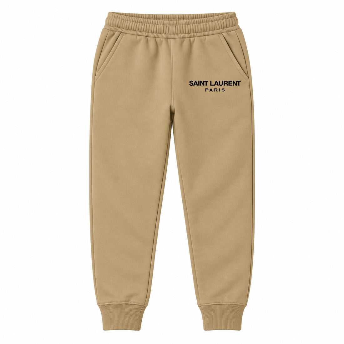 Saint Laurent youth jogger sweatpants, Khaki, Youth Large ages 10–12