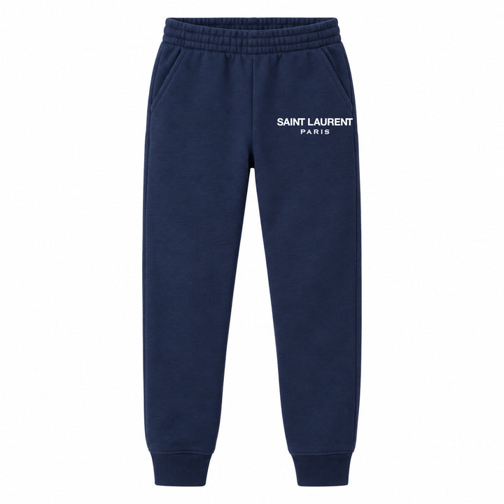 Saint Laurent youth jogger sweatpants, Navy Blue, Youth Large ages 10–12