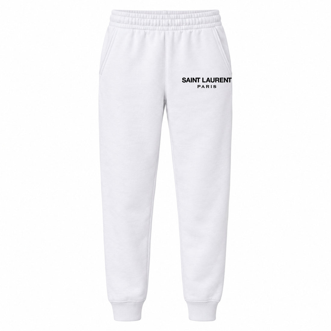 Saint Laurent youth jogger sweatpants, White, Youth Large ages 10–12