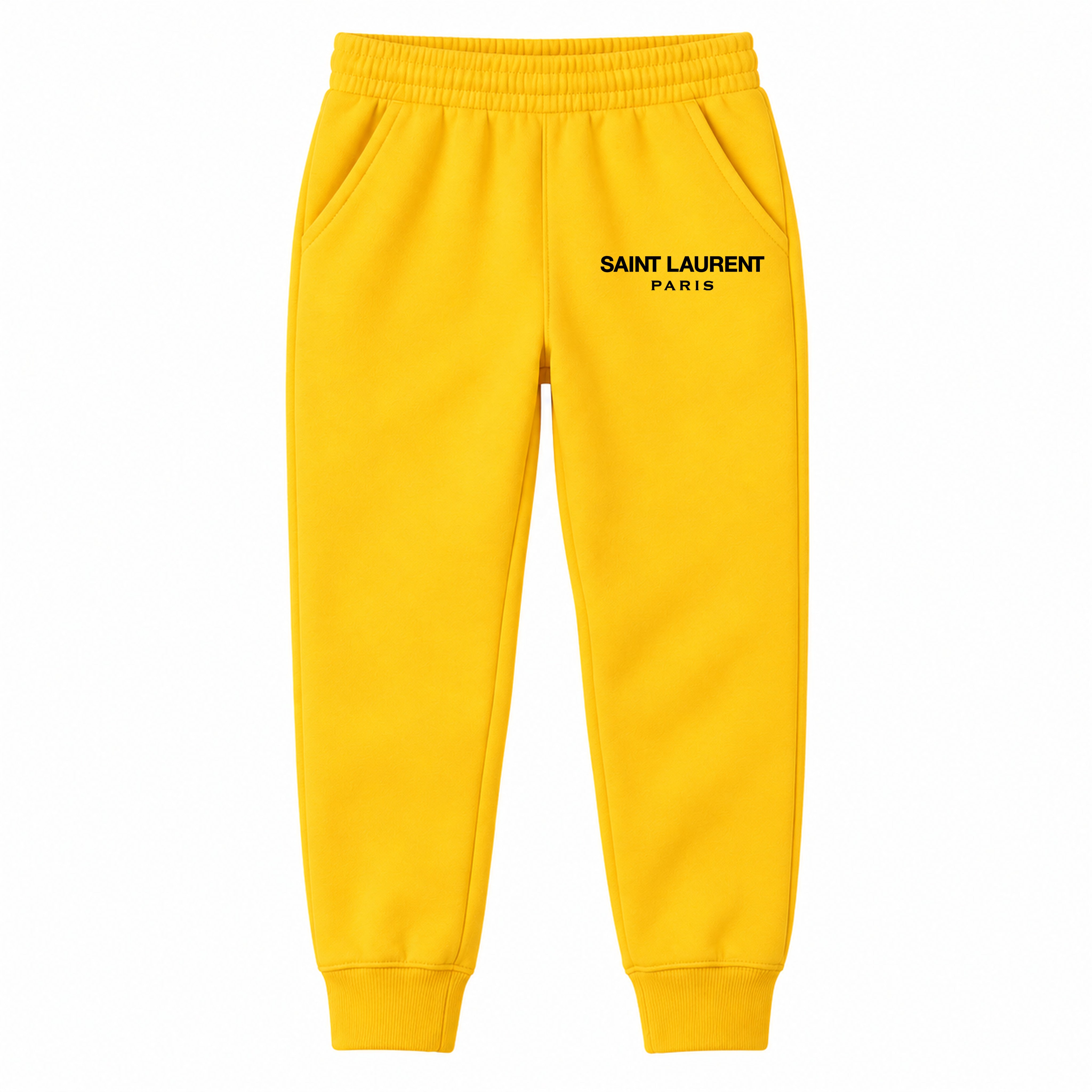 Saint Laurent youth jogger sweatpants, Yellow, Youth Large ages 10–12