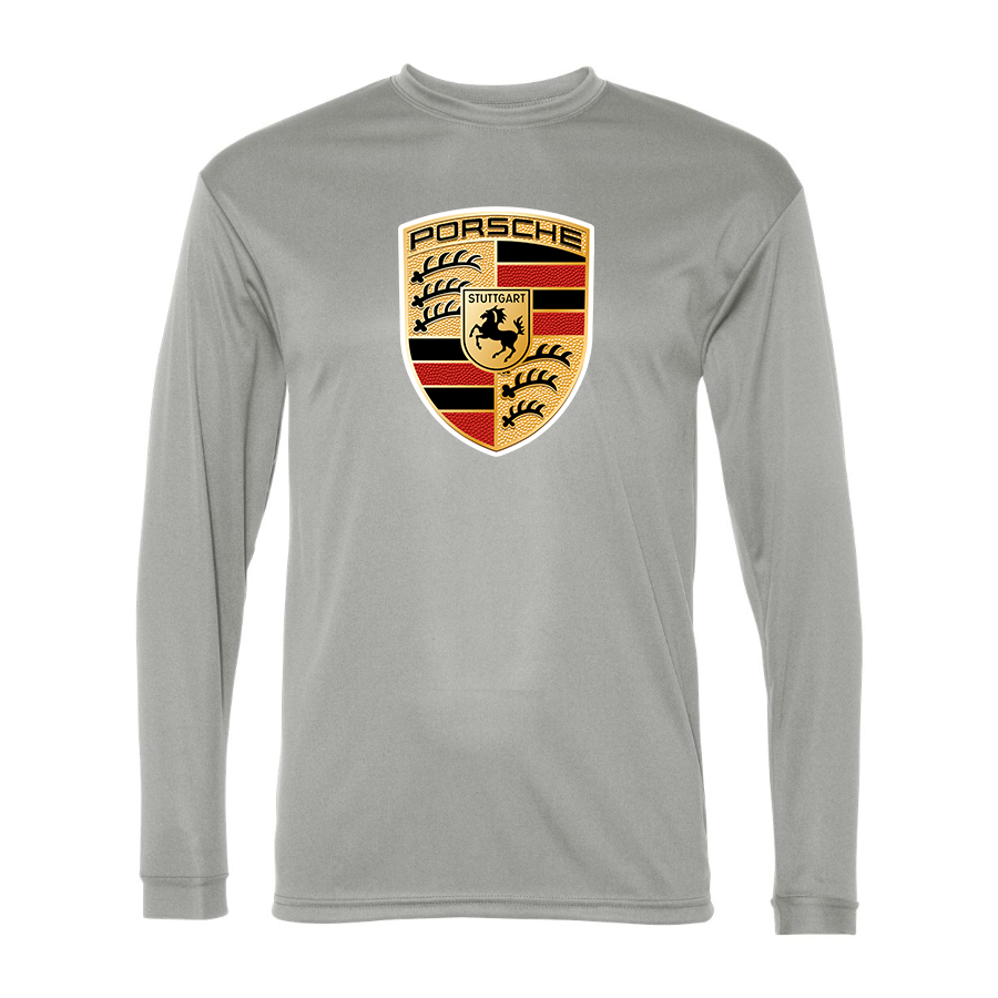 Men's Porsche Car -  Polyester Long Sleeve T-Shirt