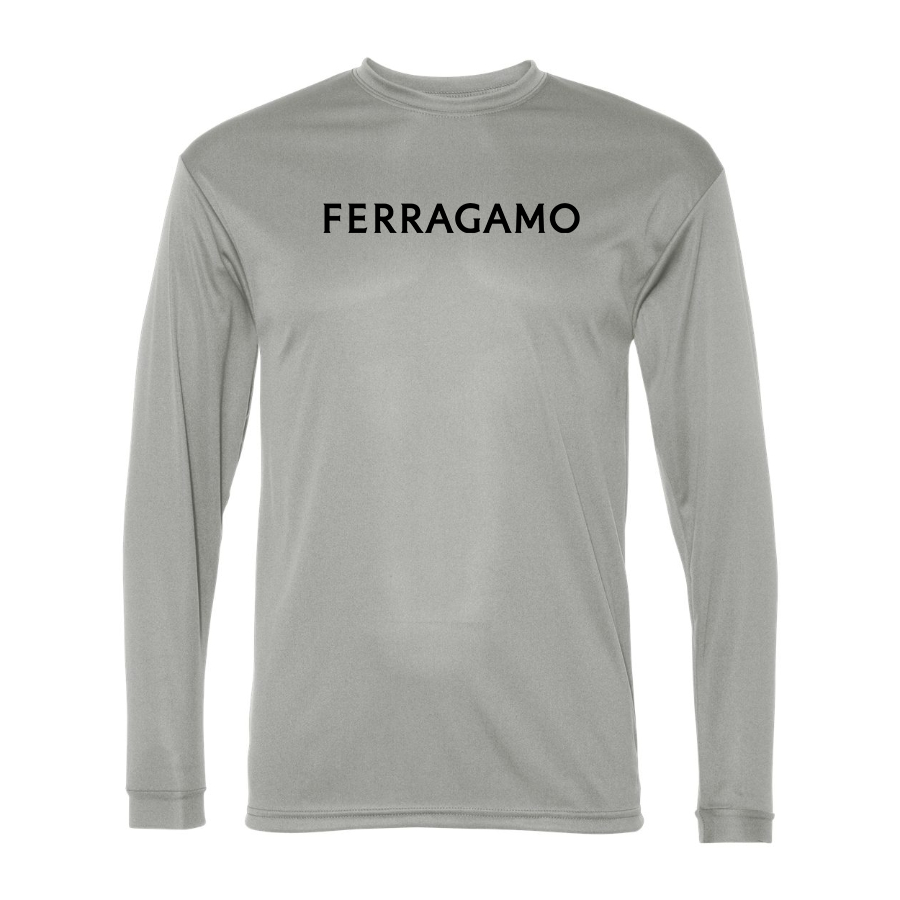 Men's Ferragamo Polyester Long Sleeve T-Shirt