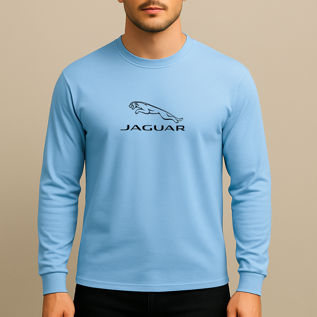 Men’s Jaguar Symbol Car Long Sleeve T-Shirt