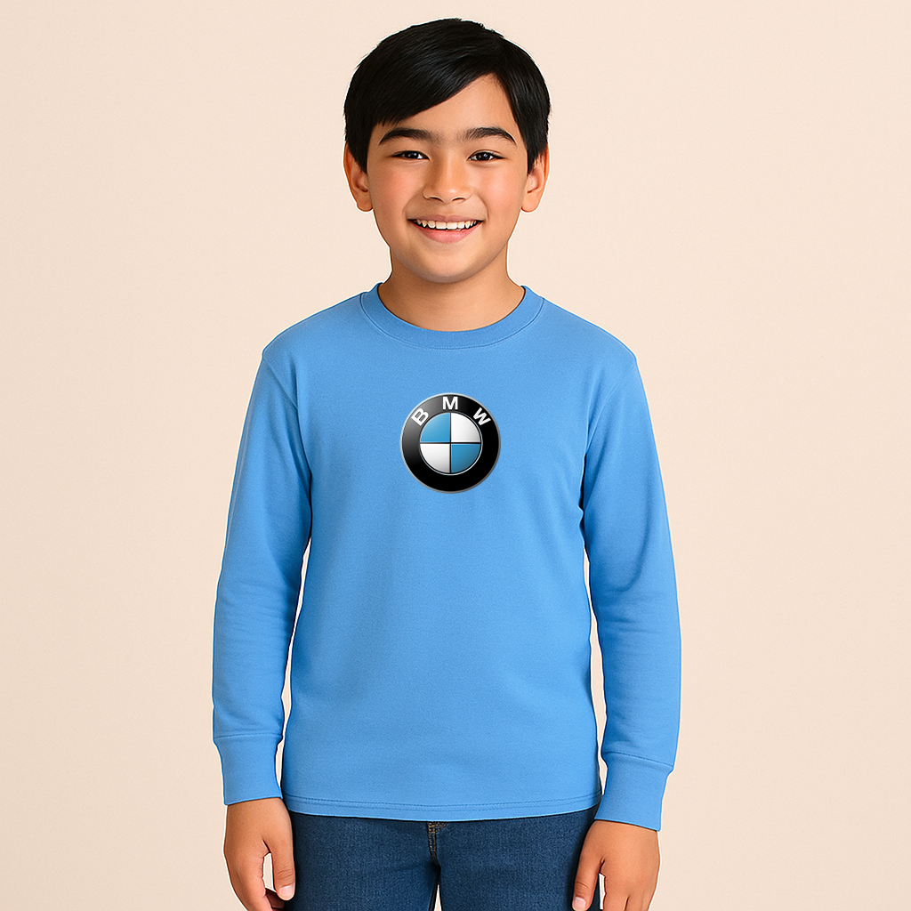 Youth Kids BMW Car Long Sleeve T-Shirt