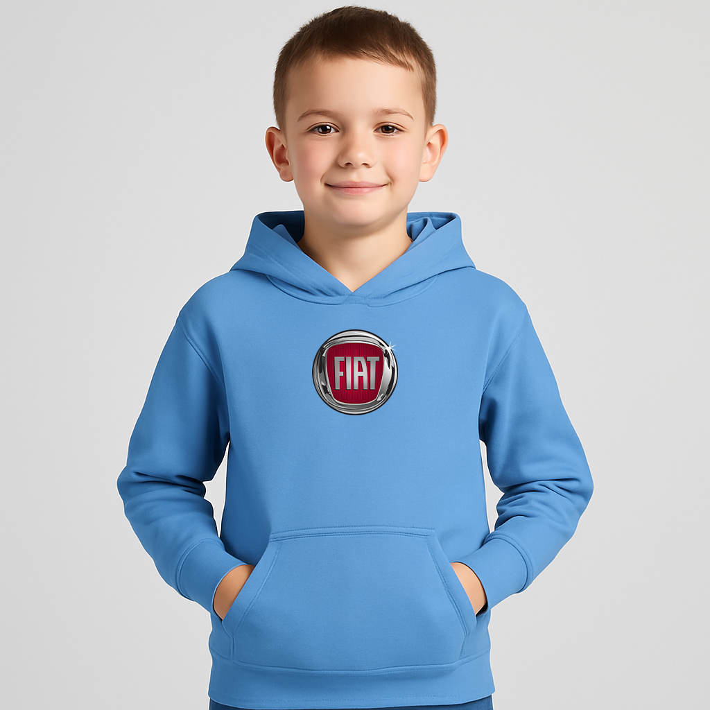 Youth Kids Fiat Car Pullover Hoodie