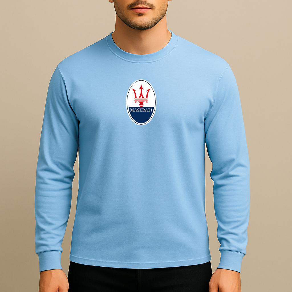 Men’s Maserati Car Long Sleeve T-Shirt