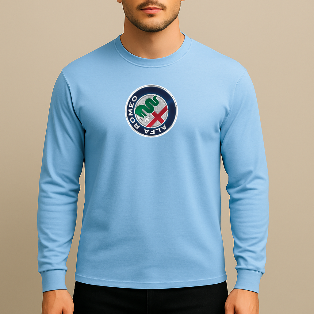 Men's Alfa Romeo Car Long Sleeve T-Shirt