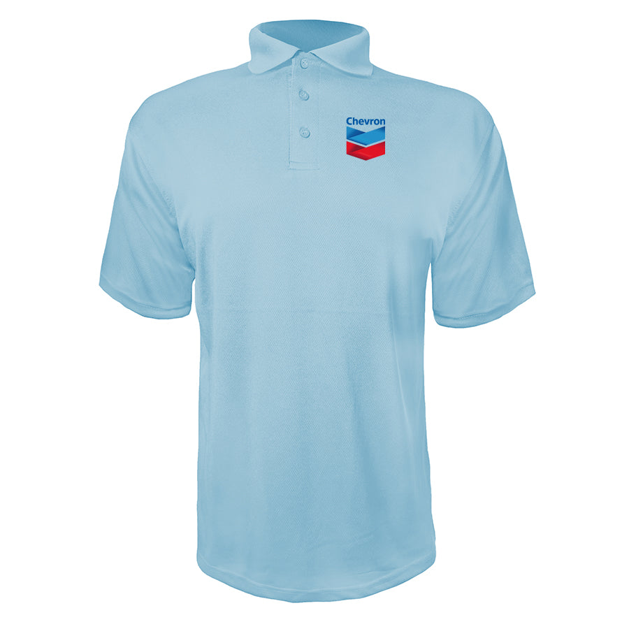 Men's Chevron Gas Station  Polyester Polo