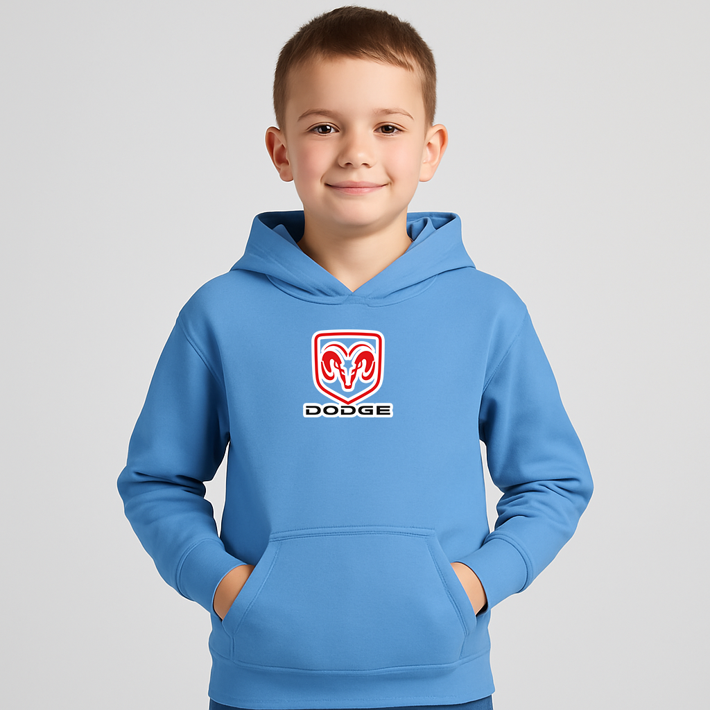 Youth Kids Dodge Car Pullover Hoodie