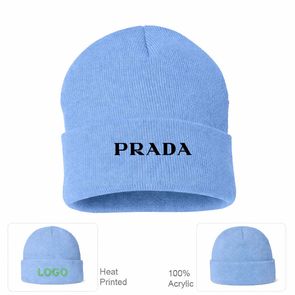Prada Cuffed Beanie Hat