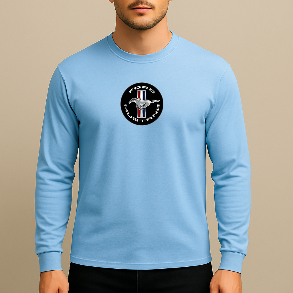 Men’s Ford Mustang Motorsport Car Long Sleeve T-Shirt