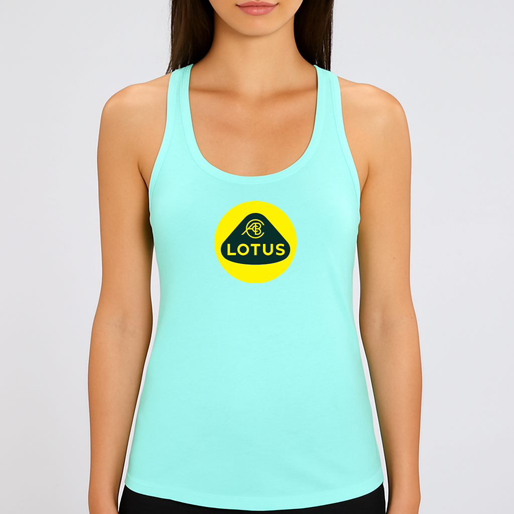 Women's Lotus Car Racerback Tank Top