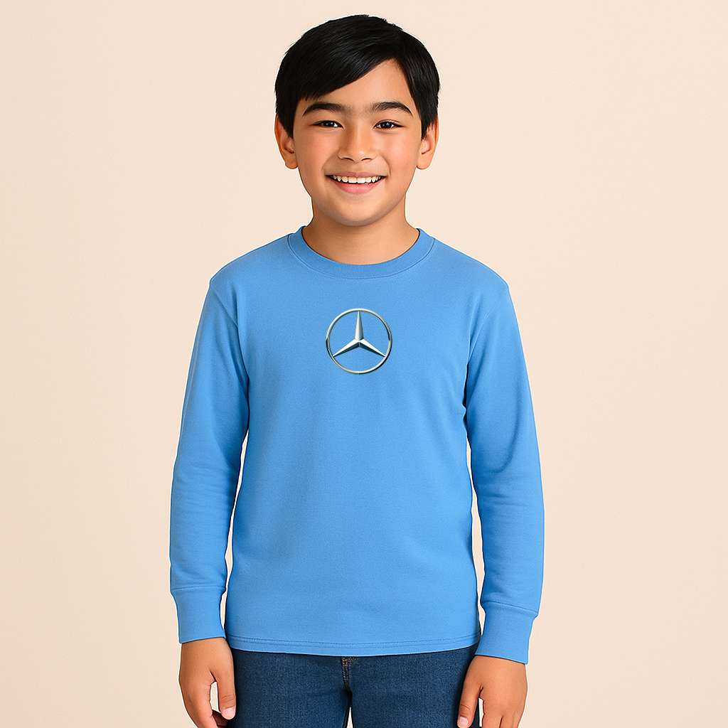 Youth Kids Mercedes-Benz Car NEW Long Sleeve T-Shirt