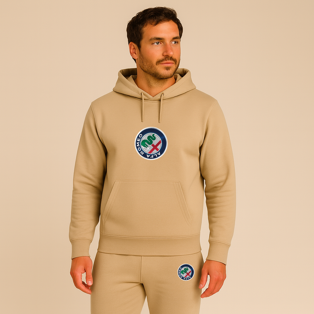 Men's Alfa Romeo Car Hoodie Joggers Set