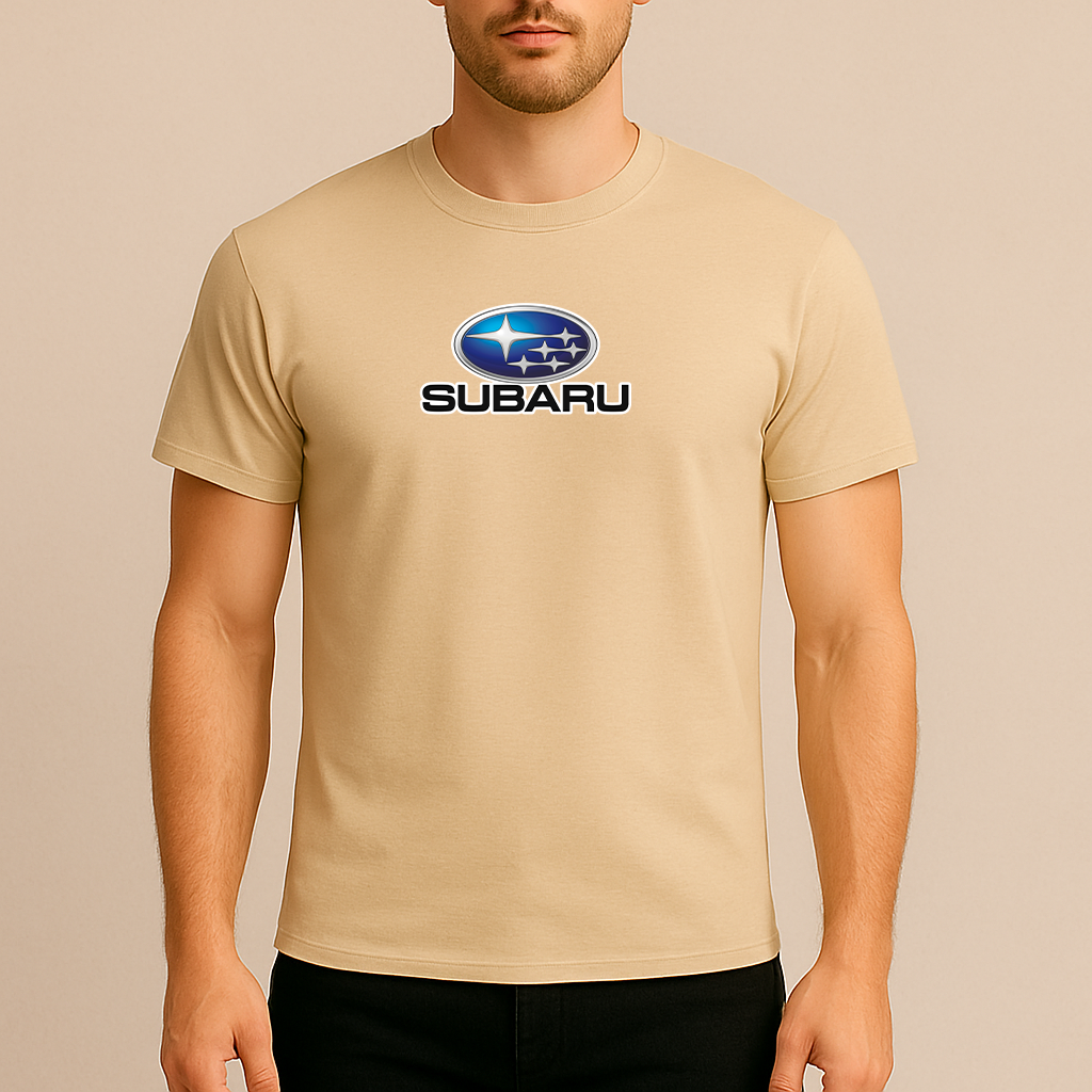 Men’s Subaru Car Cotton T-Shirt