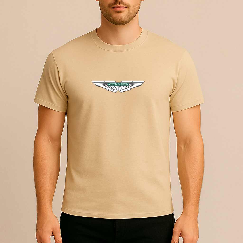 Men's Aston Martin Motorsports Car Cotton T-Shirt