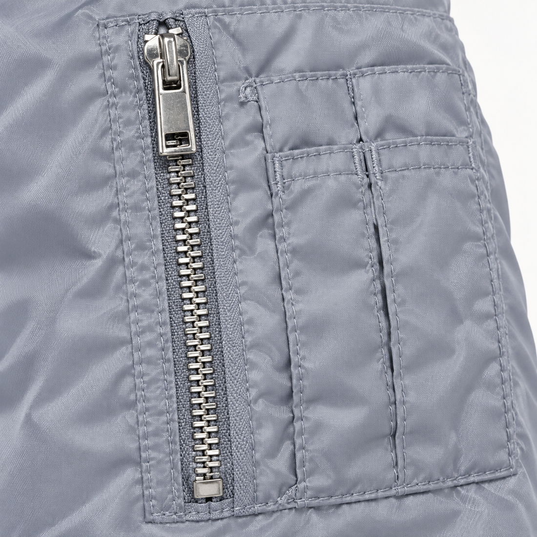 Men's Tom Ford Lightweight Bomber Jacket | Color: Grey | Image 5
