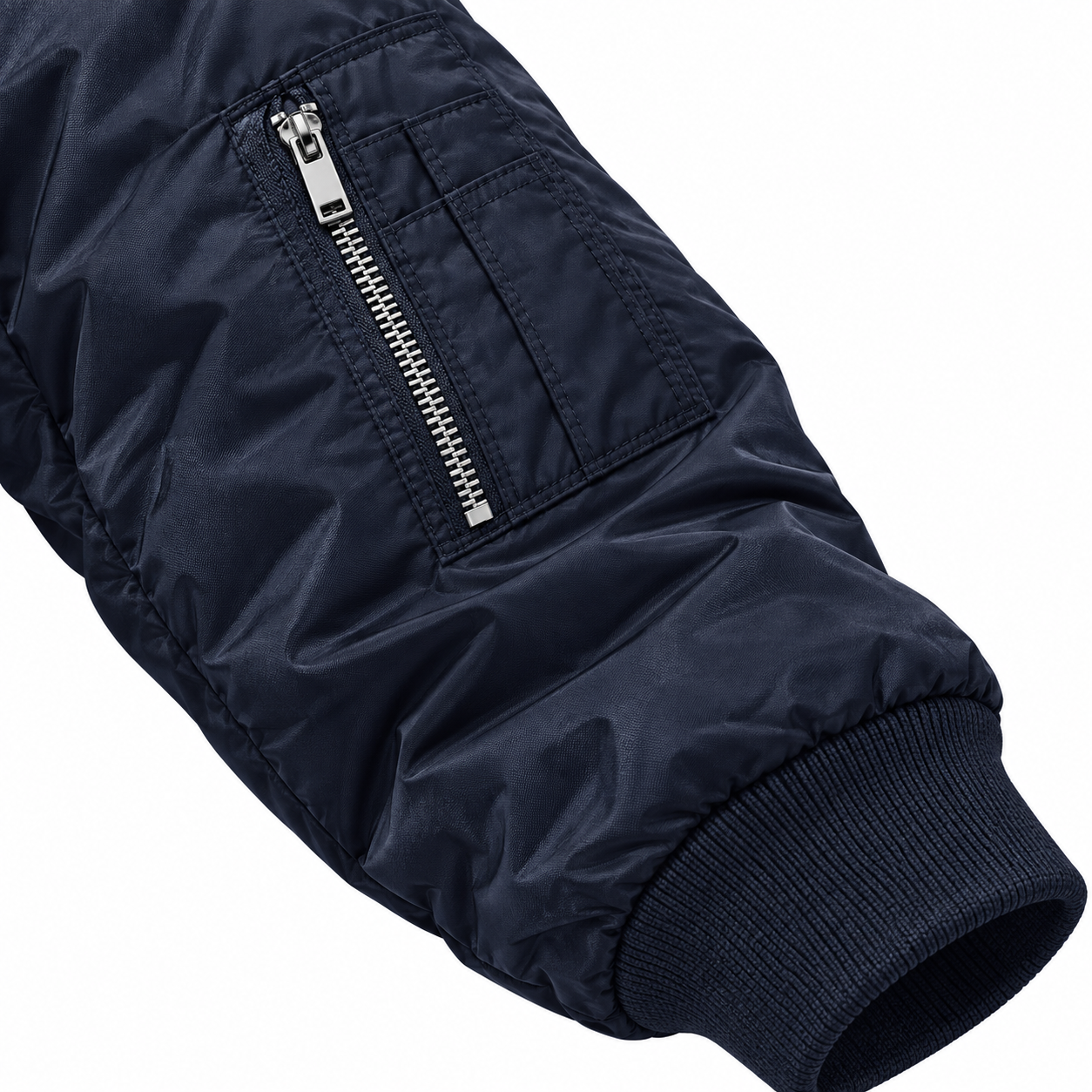 Men's Tom Ford Lightweight Bomber Jacket | Color: Navy | Image 5