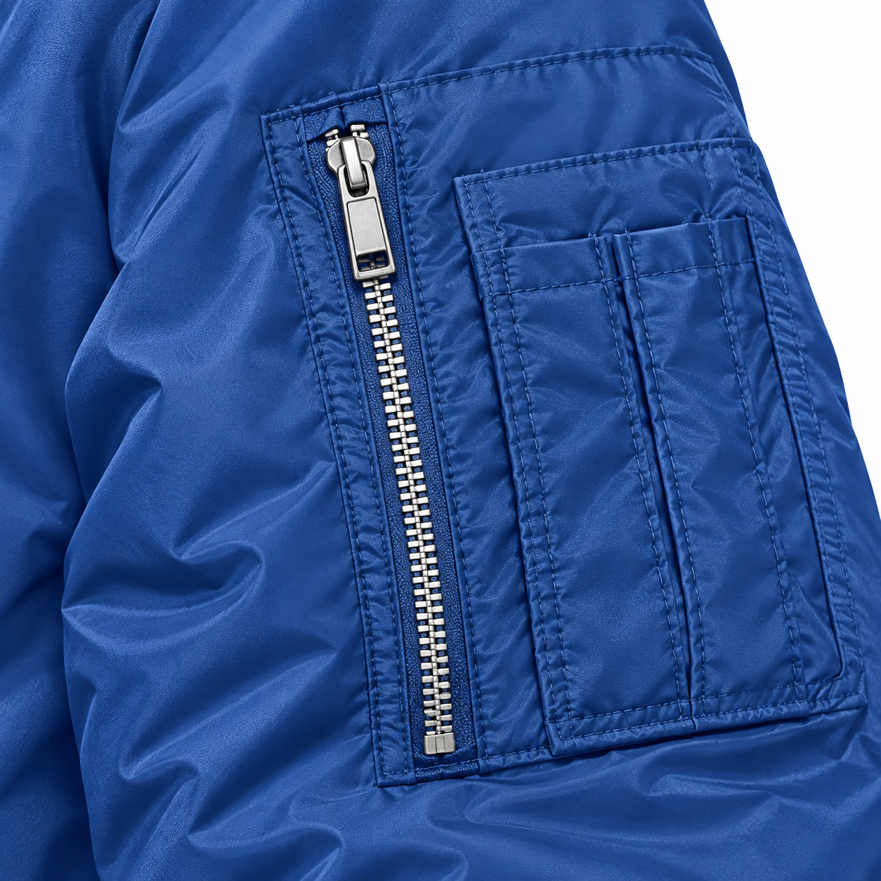 Men's Tom Ford Lightweight Bomber Jacket | Color: Royal Blue | Image 5