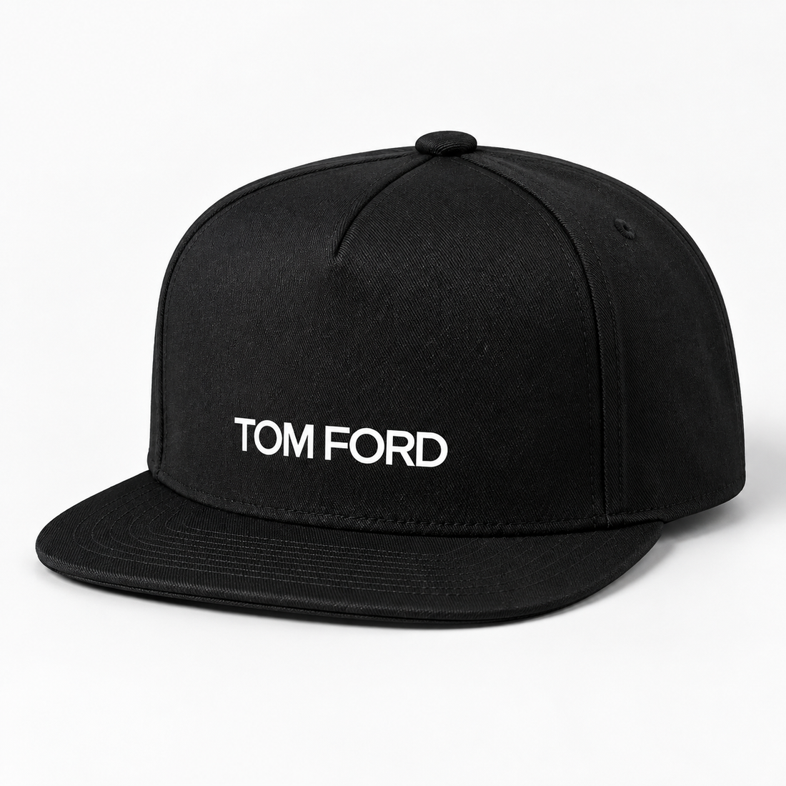 Tom Ford Snapback Hat | Color: Black | View 3