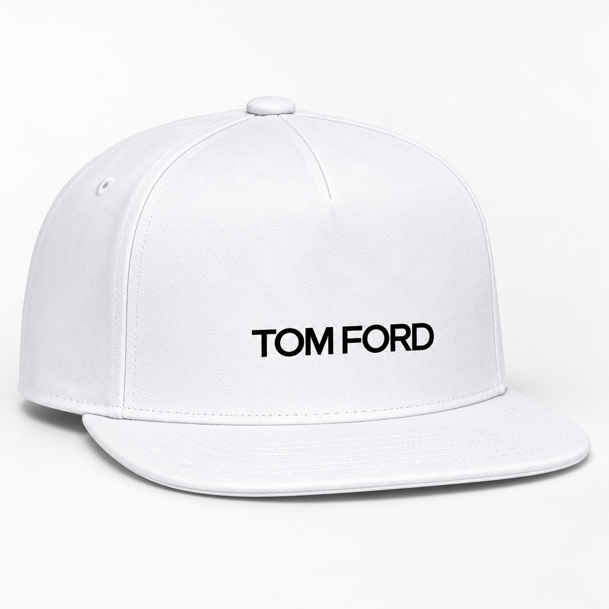 Tom Ford Snapback Hat | Color: White | View 3