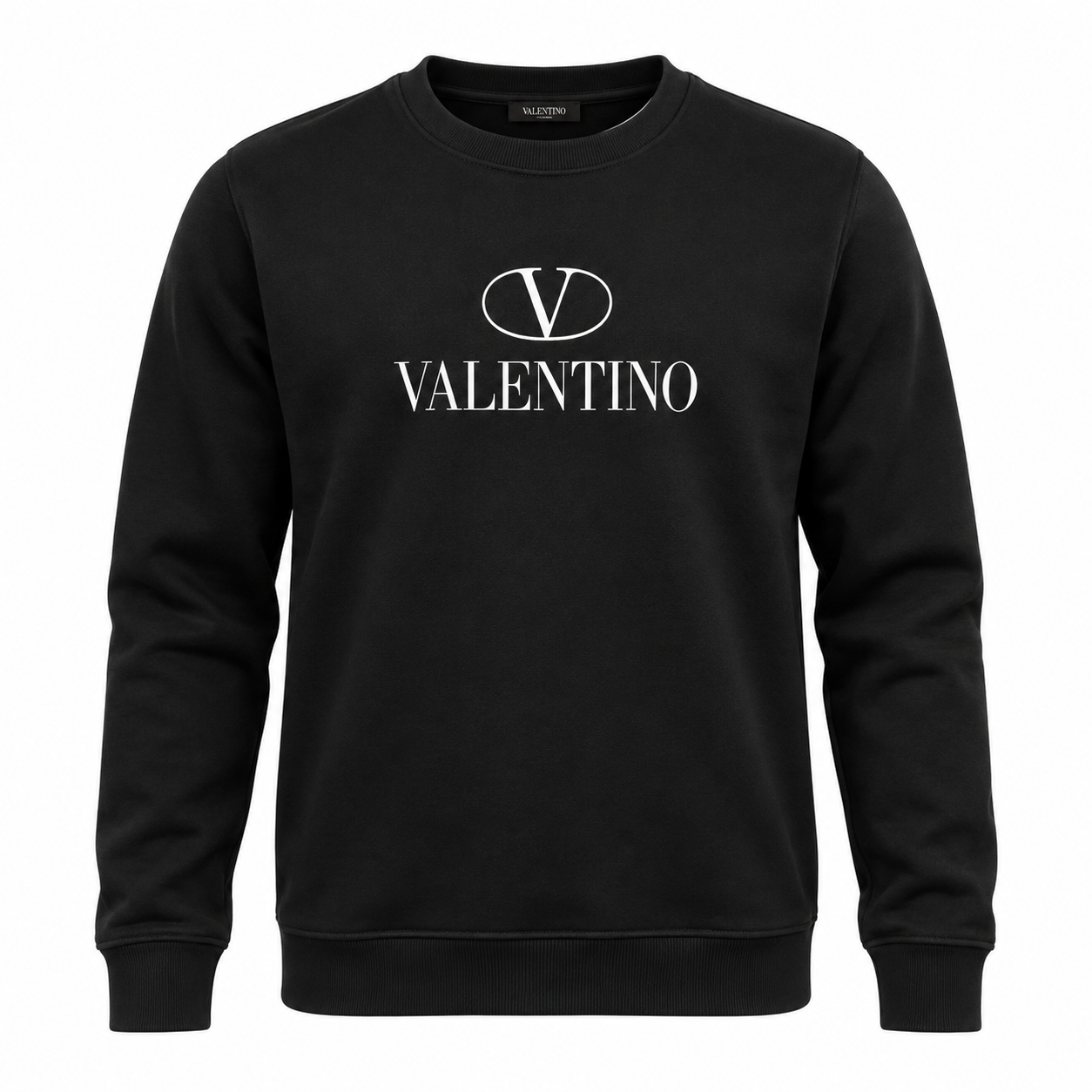 Men's Valentino Crewneck Sweatshirt | Color: Black | Main