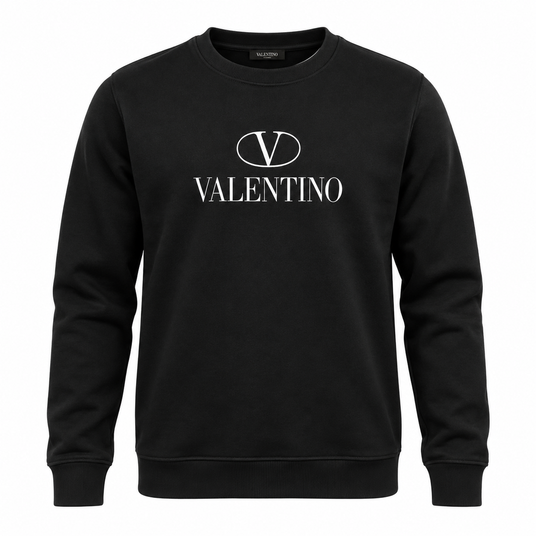 Men's Valentino Crewneck Sweatshirt | Color: Black | Main