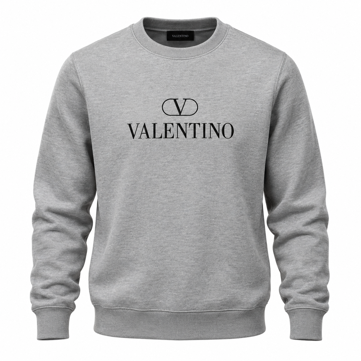 Men's Valentino Crewneck Sweatshirt | Color: Grey | Main