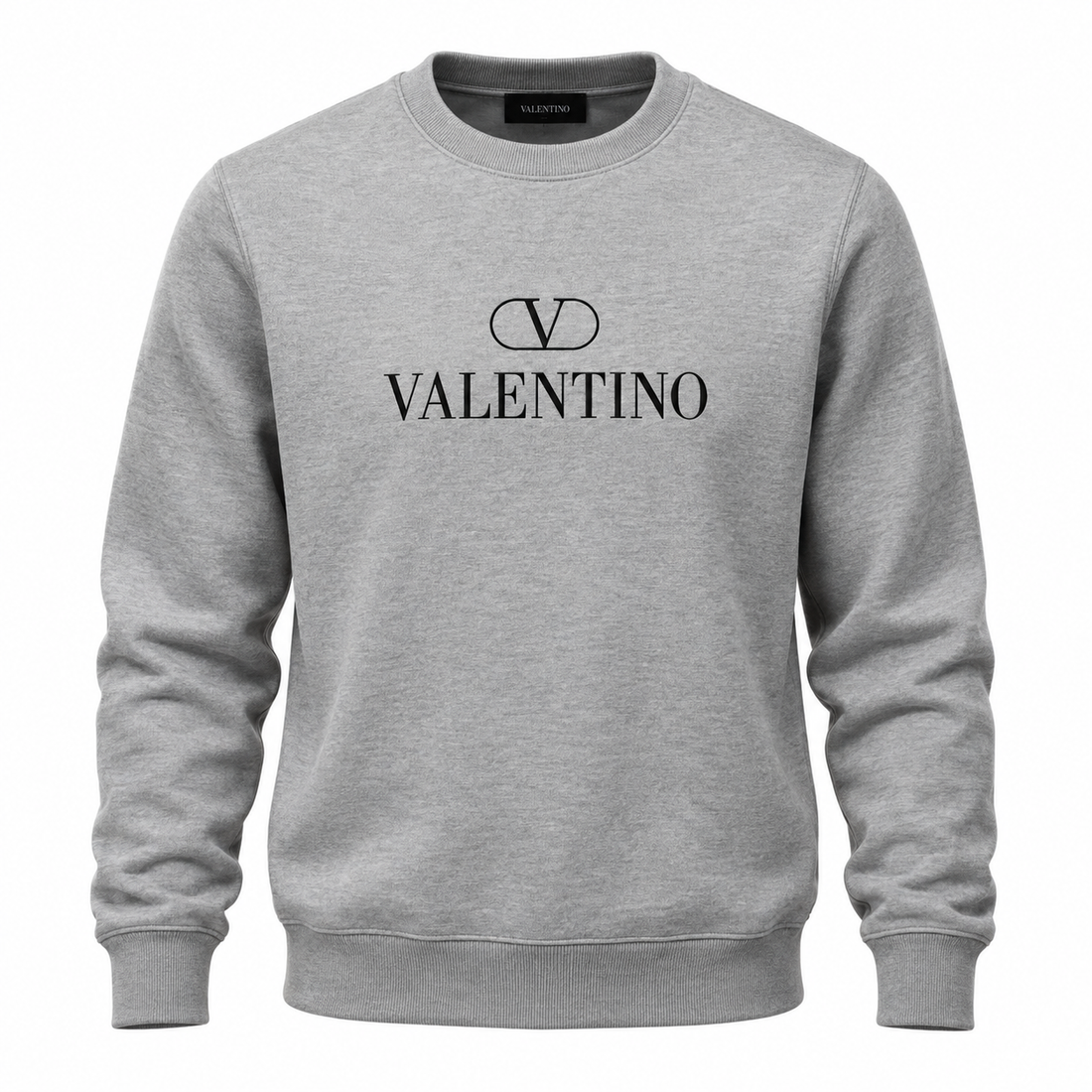 Men's Valentino Crewneck Sweatshirt | Color: Grey | Main