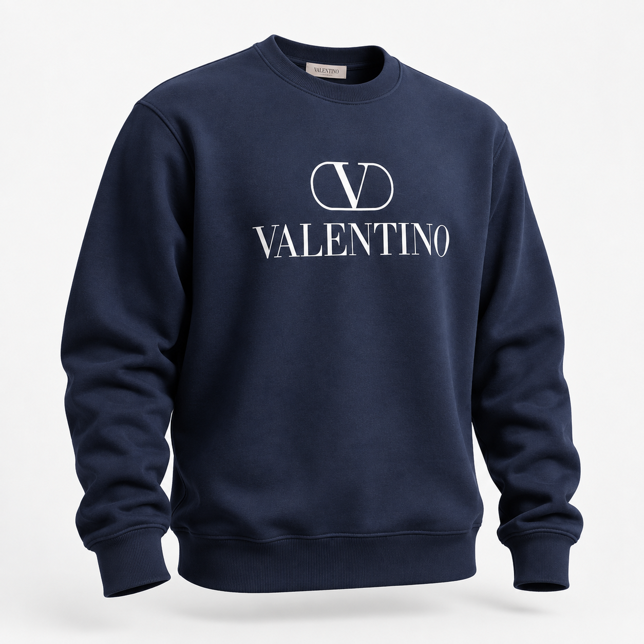 Men's Valentino Crewneck Sweatshirt | Color: Navy | View 3