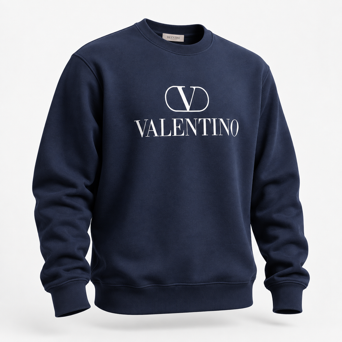 Men's Valentino Crewneck Sweatshirt | Color: Navy | View 3