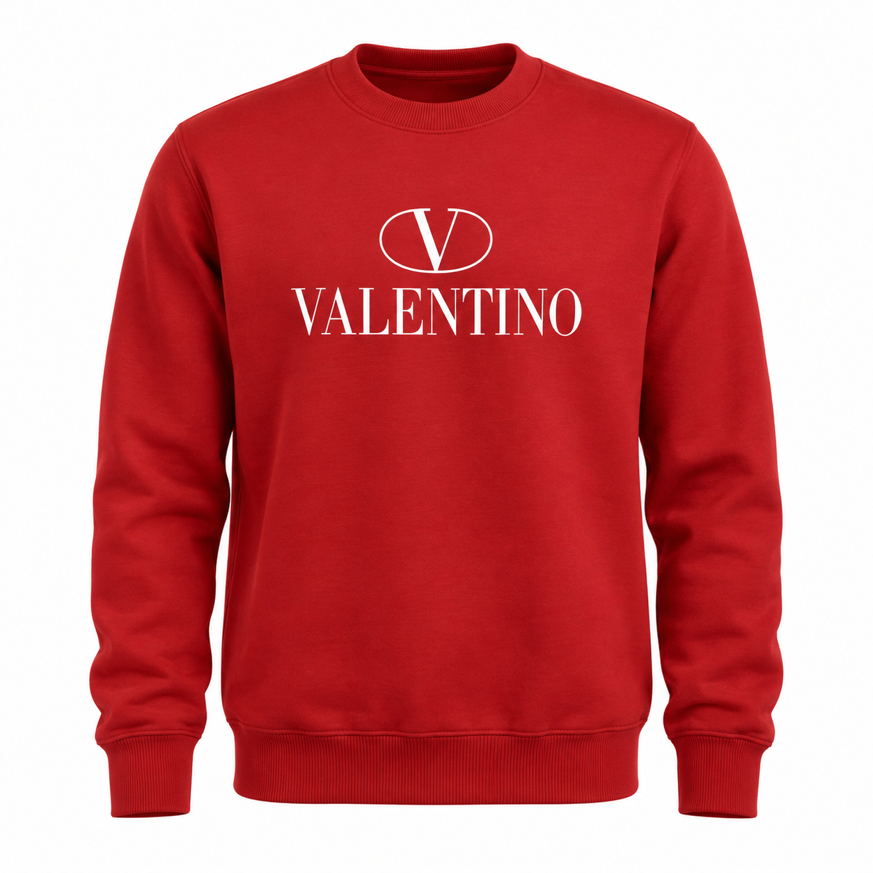 Men's Valentino Crewneck Sweatshirt | Color: Red | Main